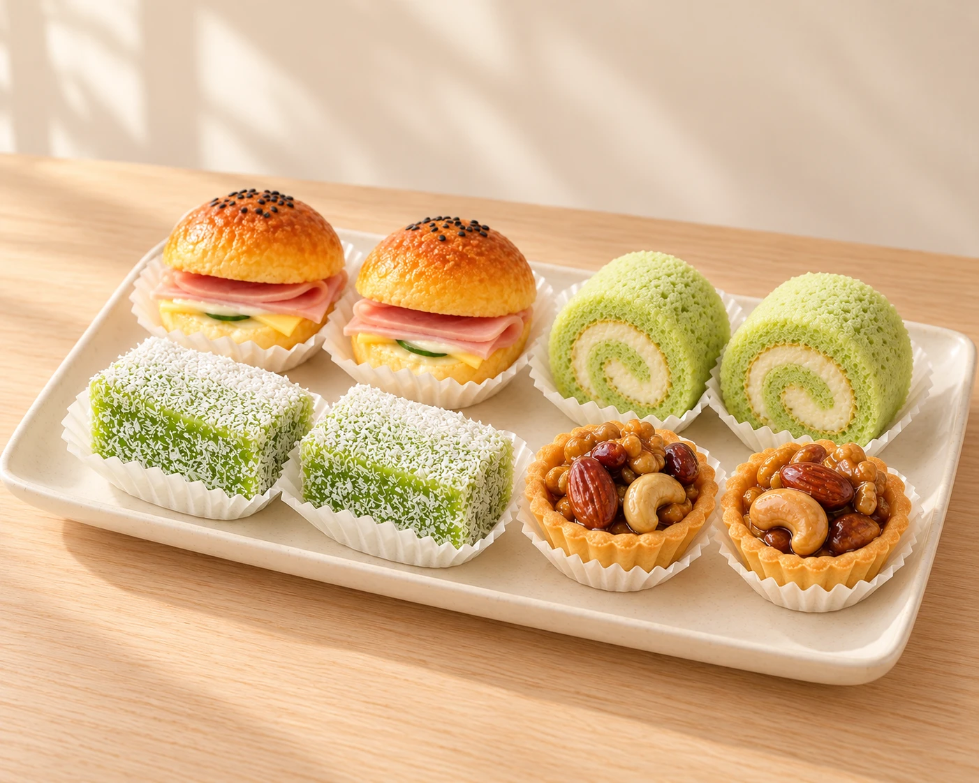 4-item savoury and sweet assortment