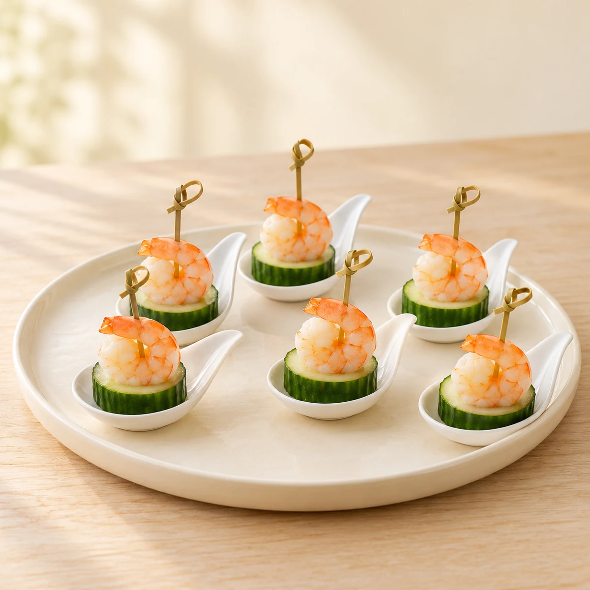 Cucumber & Prawn Bites